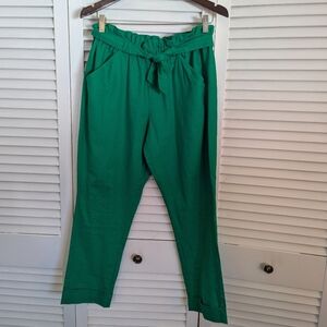 New Morgan Taylor Kelly Green Linen Pants
